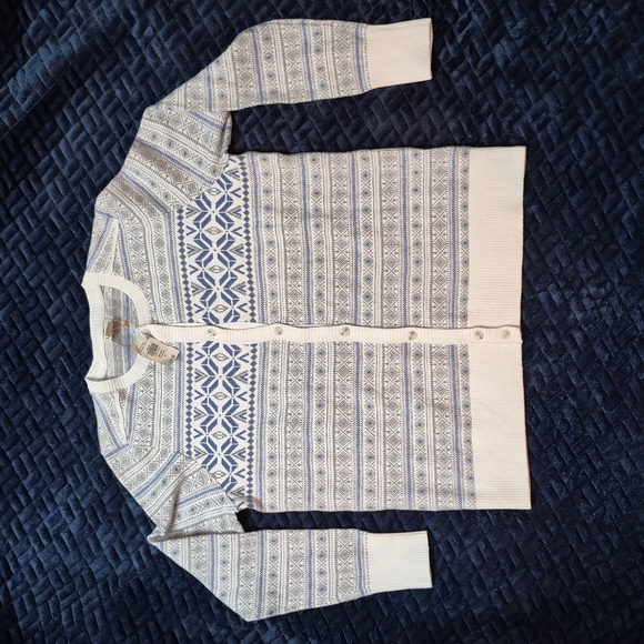 L.L. Bean Cotton & Cashmere Fair Isle Cardigan Size Small Petite, New With Tags! - Picture 5 of 16